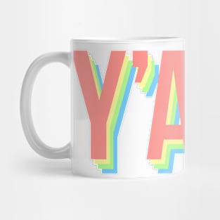 y'all in rainbow Mug